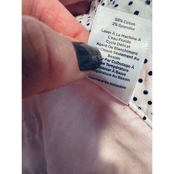 Talbots Womens Perfect Crop Pants Curvy 22W Pink Cotton Stretch Chino Beachy - Picture 8 of 9